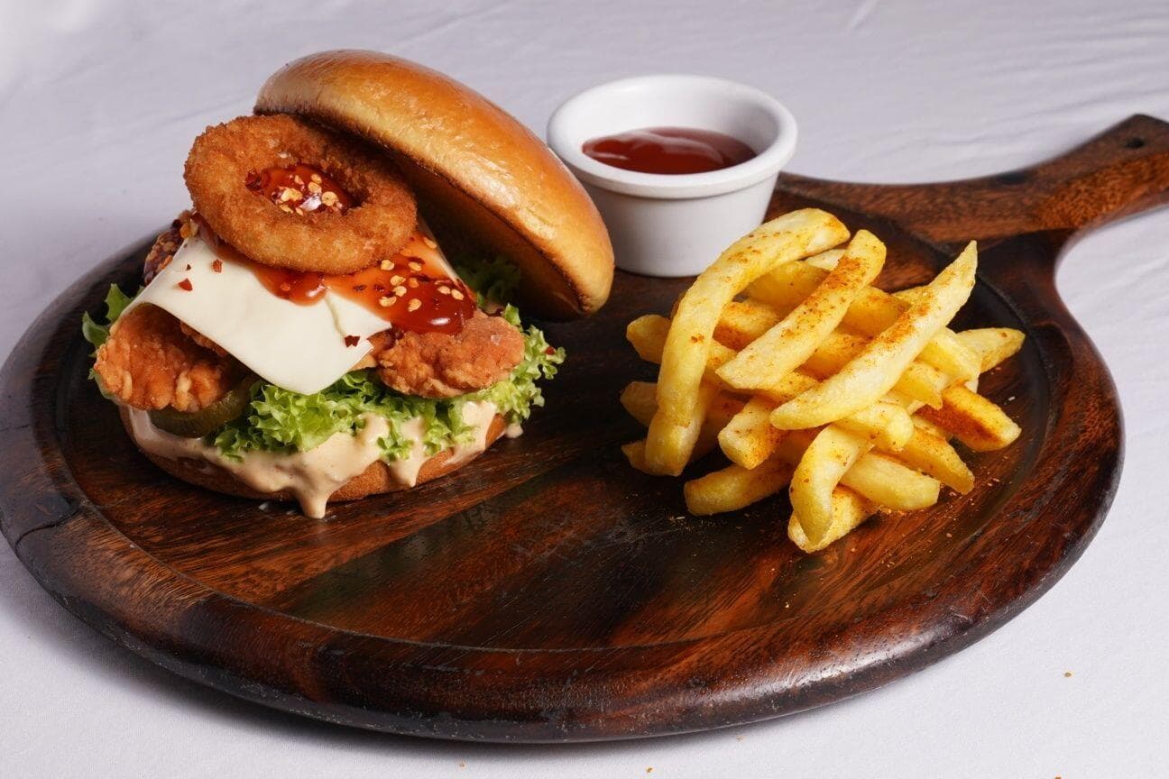 Fire Chicken Burger