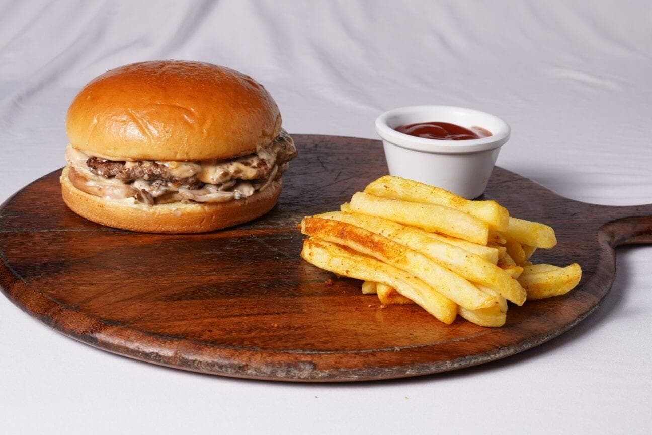 Swiss Mushroom Burger