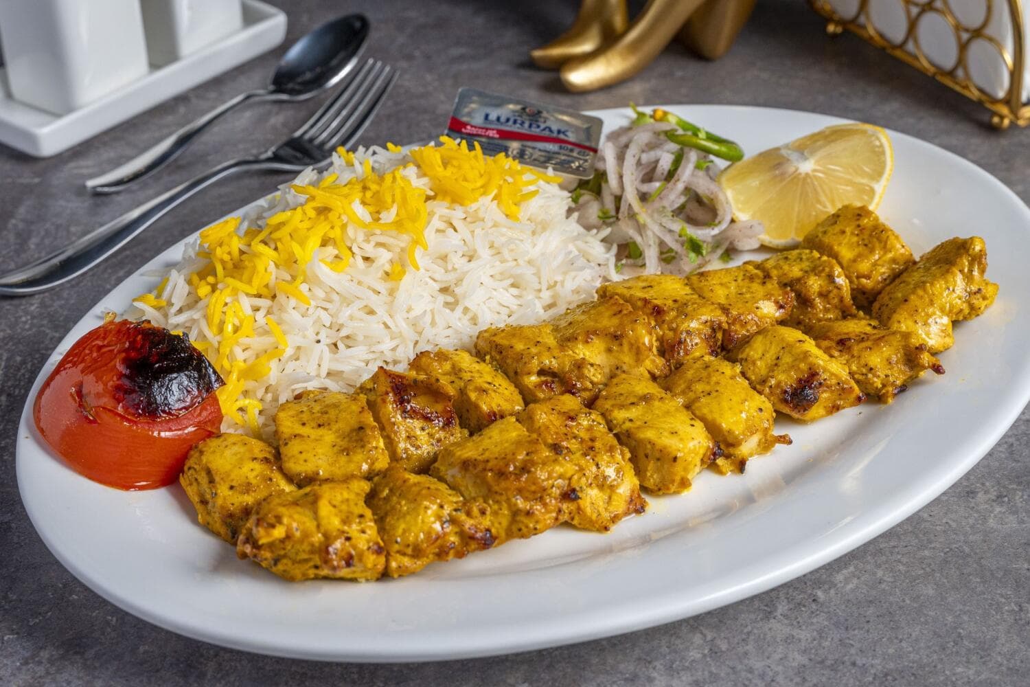 Chicken Tikka Saffron Platter